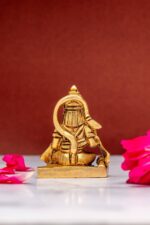 Sitting Brass Hanuman Idol Miniature – Aashirwaad Mudra – 2.5 Inch - Image 7