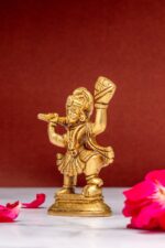 Brass Hanuman Balaji Idol Lifting the Sanjeevani Mountain – 2′ 7″ Inch - Image 3