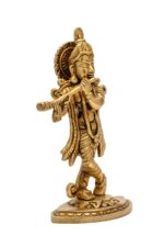 Superfine Brass KrishnaIdol Playing Flute – 7.5 Inch - Image 5