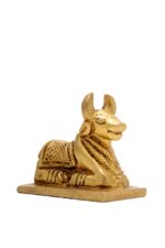 Brass Nandi Miniature Idol – 2 Inch - Image 3