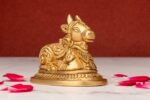 Superfine Brass Nandi Idol – Beautifully Carved – 2.5 Inch - Image 7