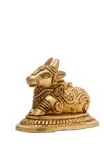 Superfine Brass Nandi Idol – Beautifully Carved – 2.5 Inch - Image 4