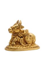 Superfine Brass Nandi Idol – Shiv Face Carving – 2.5 Inch - Image 4