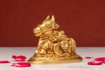 Superfine Brass Nandi Idol – Shiv Face Carving – 2.5 Inch - Image 9