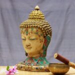 Buddha Head With Stone Work - Image 2