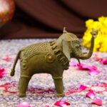 Handcrafted Dhokra Brass Tribal Elephant – Timeless Indian Art - Image 3