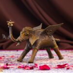Handcrafted Dhokra Brass Elephant With Wings – Timeless Indian Art