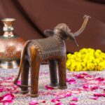 Handcrafted Dhokra Brass Tribal Elephant – Timeless Indian Art - Image 3