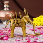 Handcrafted Dhokra Brass Tribal Village  Elephant – Timeless Indian Art - Image 5