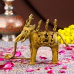 Handcrafted Dhokra Brass Tribal Village  Elephant – Timeless Indian Art - Image 7