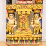 Hand-Carved Wooden Lakshmi Ganesha Panel under Kalpavriksha (5 ft) - Image 6