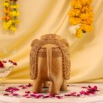 8-Inch Hand-Carved Wooden Elephant – Elegant Home Décor & Gift - Image 3
