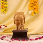 8 -Inch Hand-Carved Wooden Elephant – Elegant Home Décor & Gift - Image 3