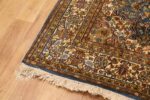 Exquisite Kashan Design Silk Rug (4×6 ft) Shades of Blue & Beige, Handcrafted in Kashmir - Image 3