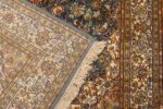 Exquisite Kashan Design Silk Rug (4×6 ft) Shades of Blue & Beige, Handcrafted in Kashmir - Image 2