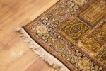 Exquisite Qum Design Silk Rug (4×6 ft) Shades of Beige, Handcrafted in Kashmir - Image 7