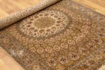 Gumbad Design Silk Rug – Badge and Green (4×6 ft), Handcrafted in Kashmir - Image 2