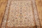 Tabrez Guldasta Design Silk Rug From Kashmir – Ivory (4×6 ft) - Image 9
