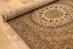 Gumbad Design Silk Rug – Badge and Green (4×6 ft), Handcrafted in Kashmir - Image 3