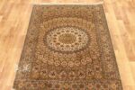 Gumbad Design Silk Rug – Badge and Green (4×6 ft), Handcrafted in Kashmir - Image 4