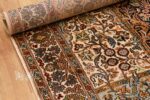 Hamdaan Design Shades of Blue and Badge Silk Rug from Kashmir 4×6 Feet - Image 5
