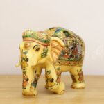 Hand Painted Procession Scene Elephant - Image 5