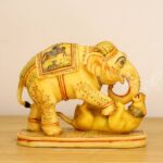 Hand Painted Shikar Scene Elephant - Image 2