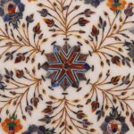 Marble Inlay Plate 10.5 Inches with Stand - Image 2