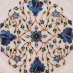 Marble Inlay Plate 10.5 Inches with Stand - Image 2