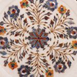 Marble Inlay Plate 10.5 Inches with Stand - Image 3