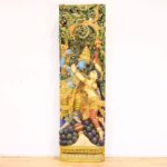 Hand-Carved Wooden Radha Krishna Govardhan Leela Panel (5 ft) - Image 3
