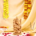 Hand-Carved Wood Ganesha Idol – Divine Artistry in Every Detail - Image 3
