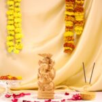 Hand-Carved Wood Ganesha Idol – Divine Artistry in Every Detail - Image 2