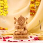 Hand-Carved Wood Ganesha Idol – Divine Artistry in Every Detail - Image 4
