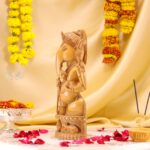 Hand-Carved Wood Ganesha Idol – Divine Artistry in Every Detail - Image 2