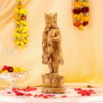 13-Inch Brahma Wood Carving – Handcrafted Elegance - Image 4