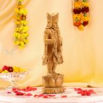 13-Inch Brahma Wood Carving – Handcrafted Elegance - Image 2