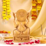 Hand-Carved Wood Ganesha Idol – Divine Artistry in Every Detail - Image 4
