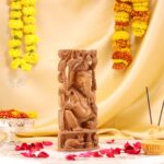Hand-Carved Wood Ganesha Idol – Divine Artistry in Every Detail - Image 3