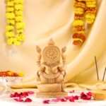 Hand-Carved Wood Ganesha Idol – Divine Artistry in Every Detail - Image 4