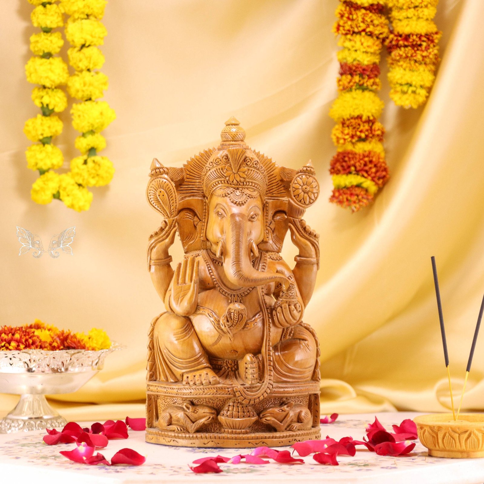 wood-carving-ganesh-64-scaled-1.jpg Hand-Carved Wood Ganesha Idol – Divine Artistry in Every Detail - Image 1